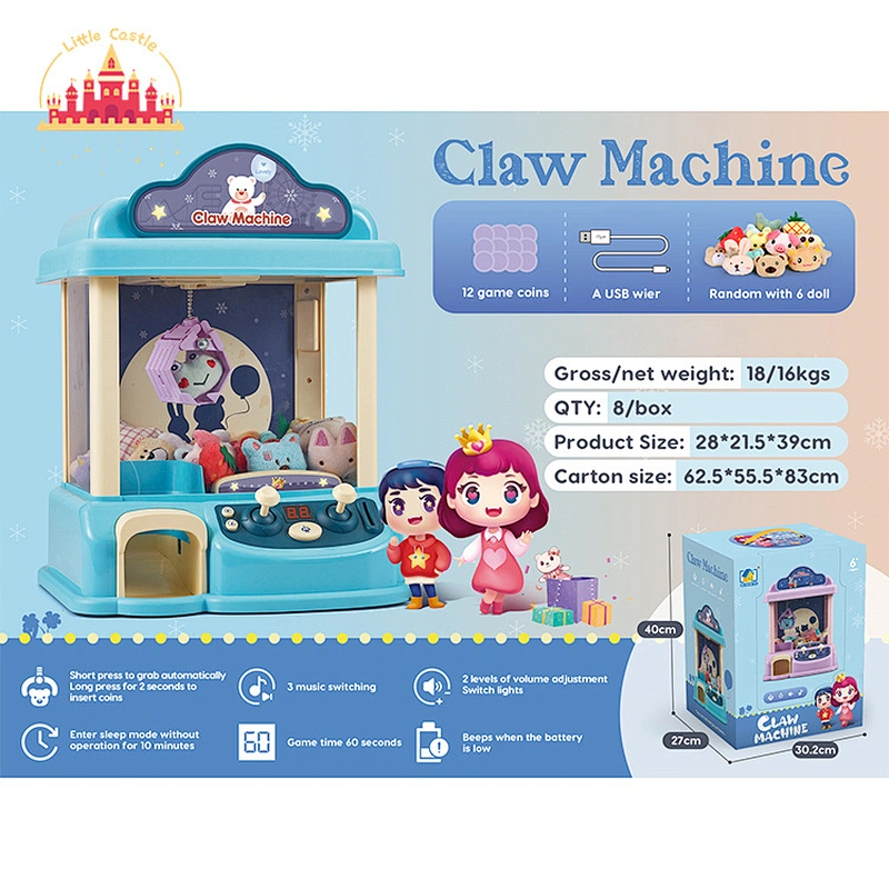 Kids Children Doll Machine Mini Claw Machine Crane Game Toys with Music & Light SL06C012