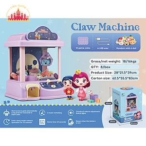 Kids Children Doll Machine Mini Claw Machine Crane Game Toys with Music & Light SL06C012